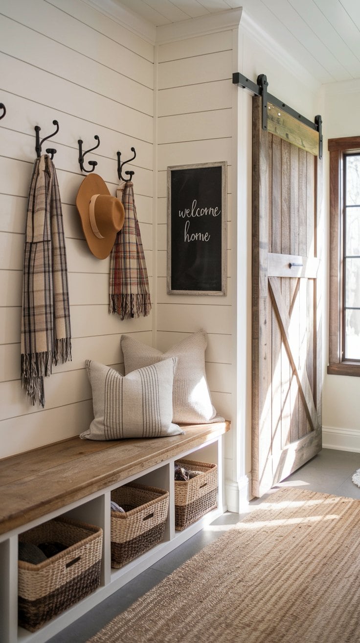 Transform Your Entryway with These 15 Charming Rustic Mudroom Ideas