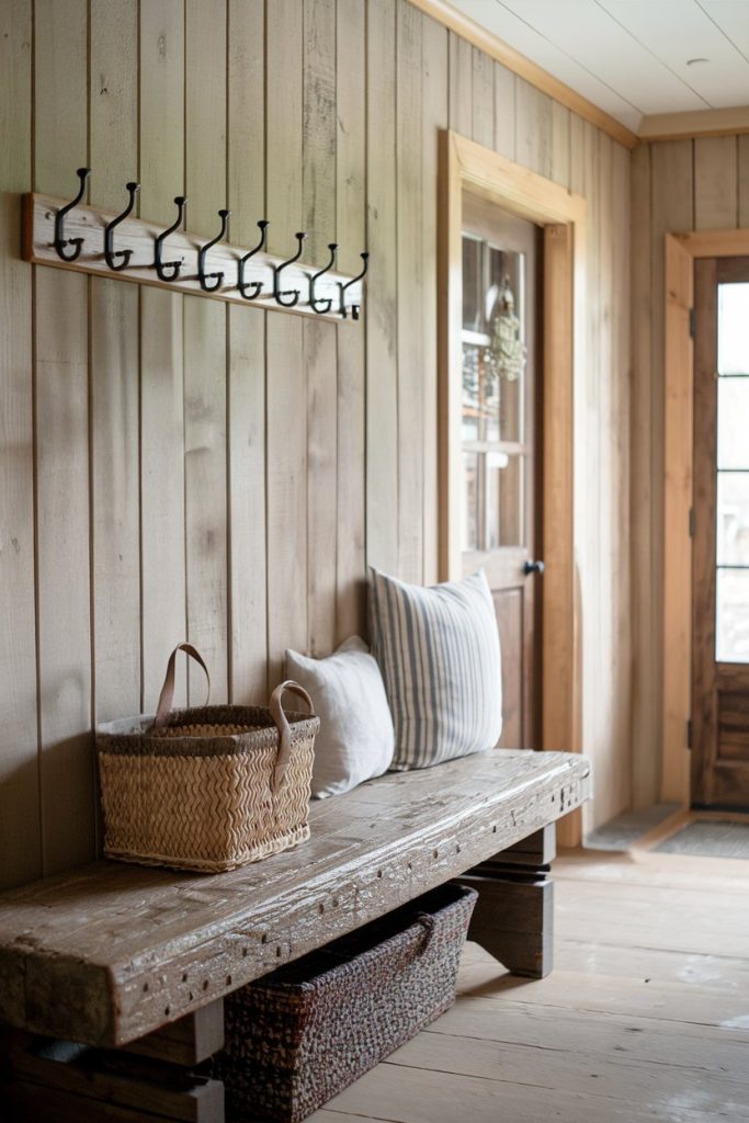 Rustic entrance area with <a href=