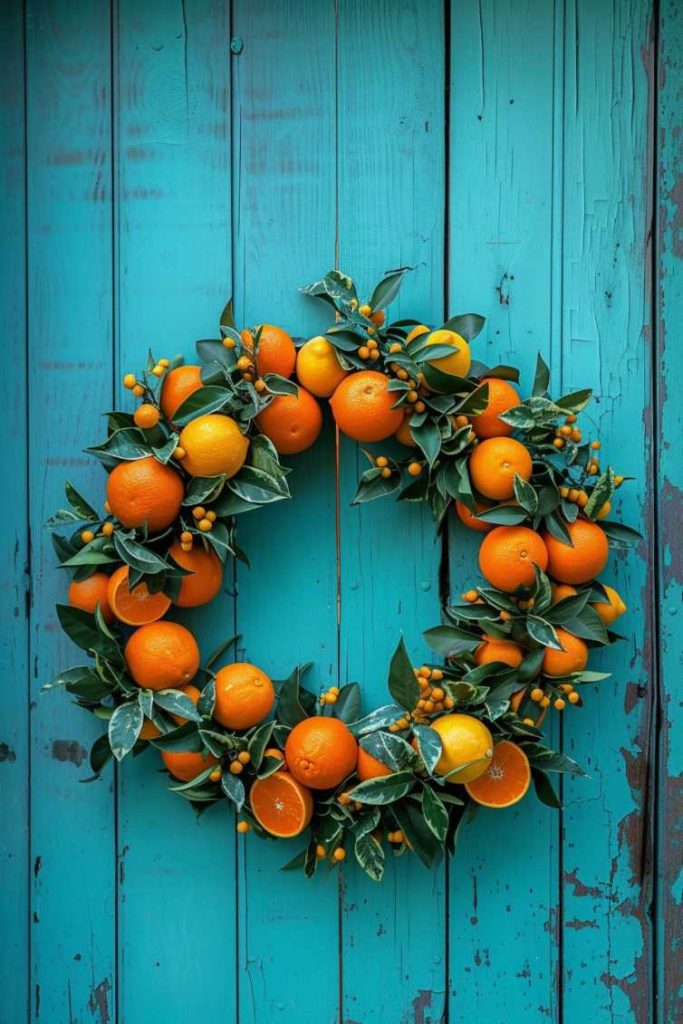 A wreath of oranges, <a href=