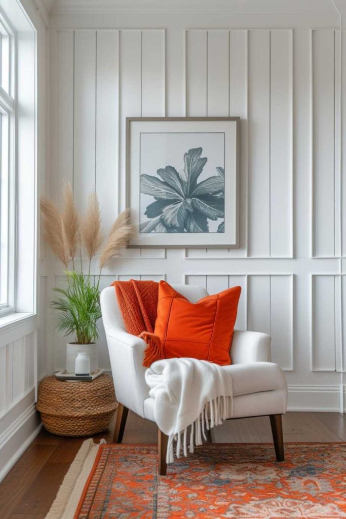 There's just something appealing about the simplicity of beadboard, and you can highlight its rustic appeal by pairing it with elegant, traditional paneling. 