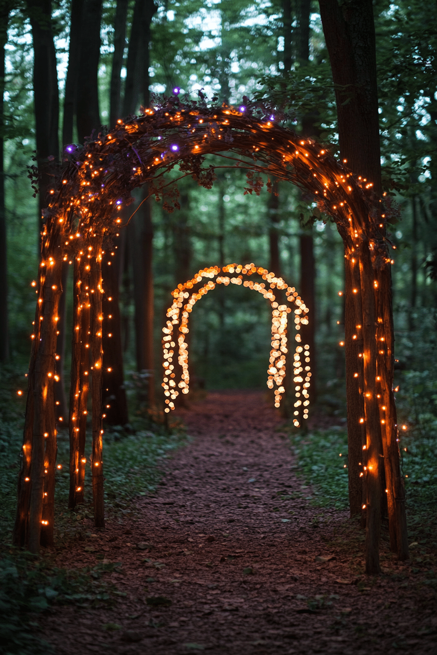 Boho wedding arch