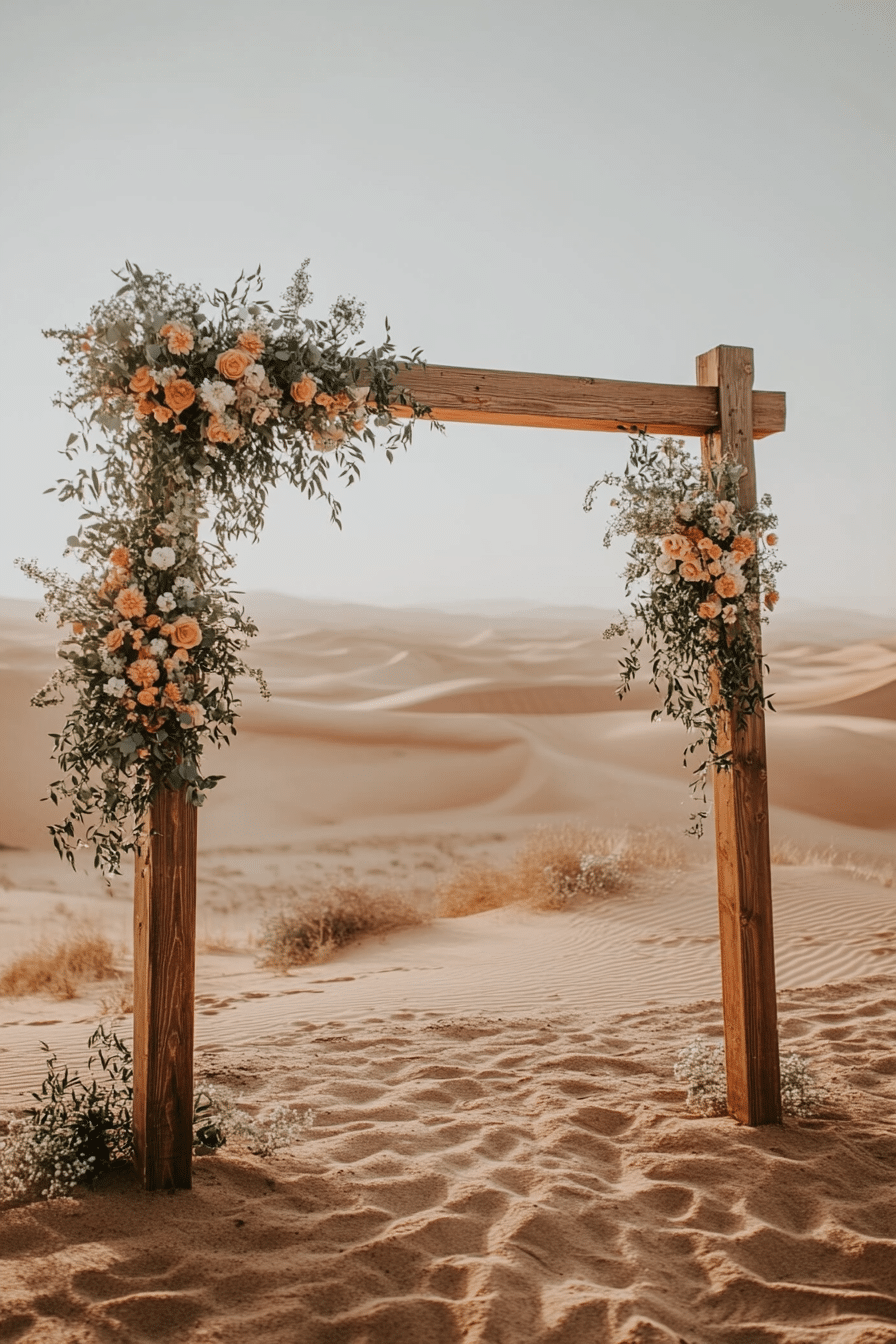 Boho wedding arch