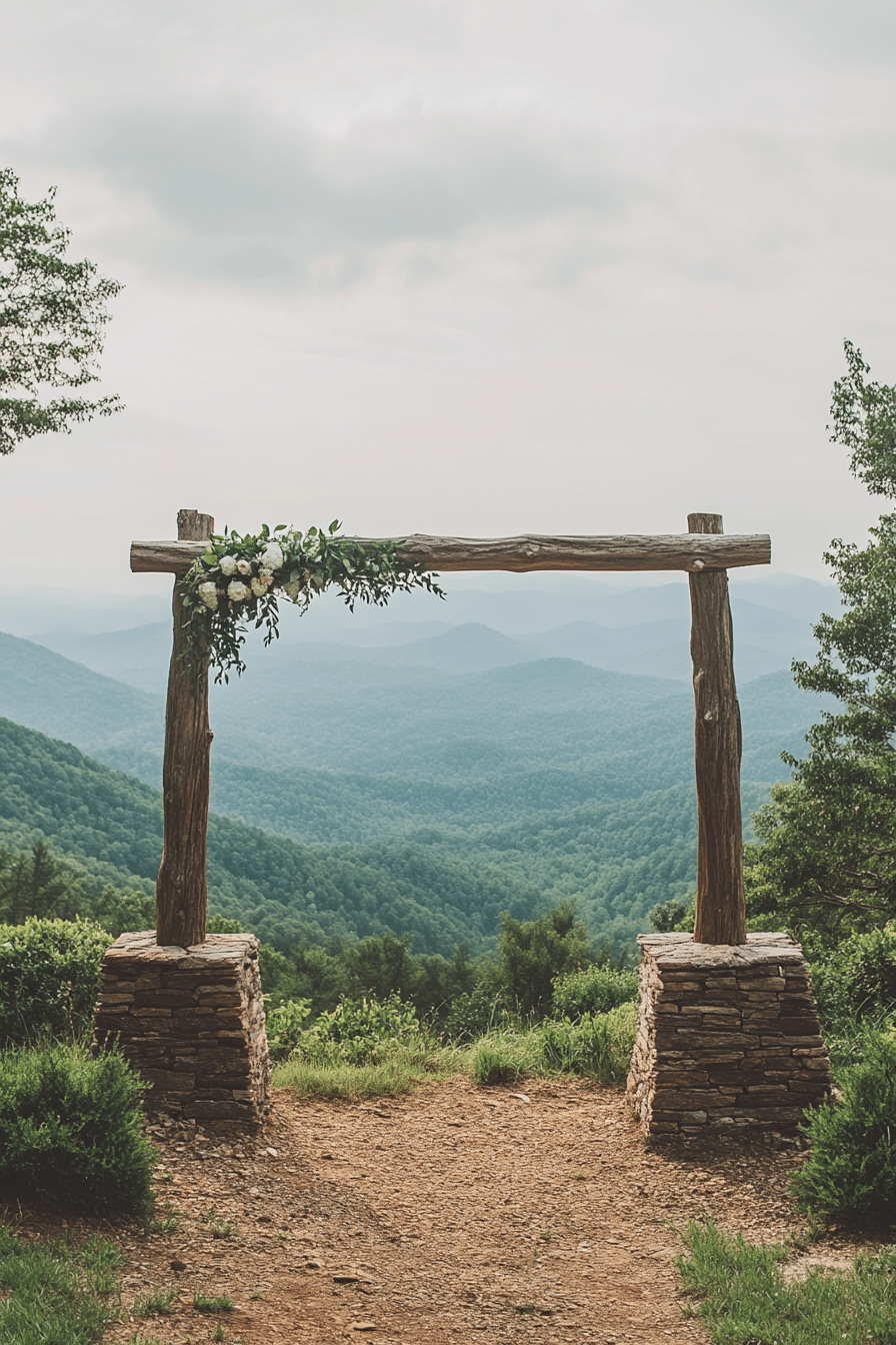 Boho wedding arch