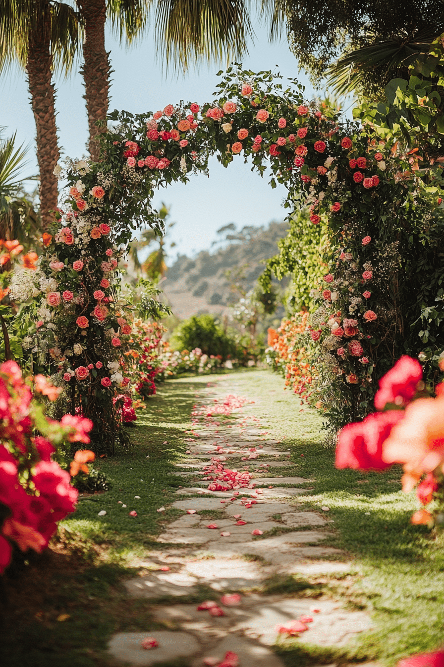 Boho wedding arch