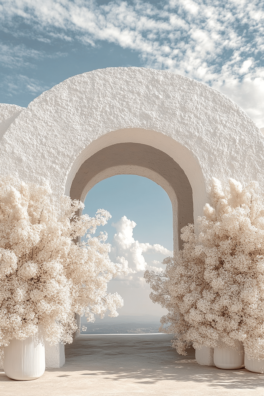 Boho wedding arch