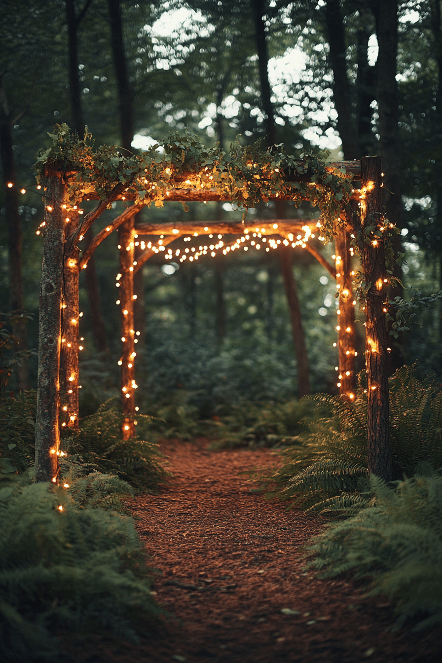 Boho wedding arch