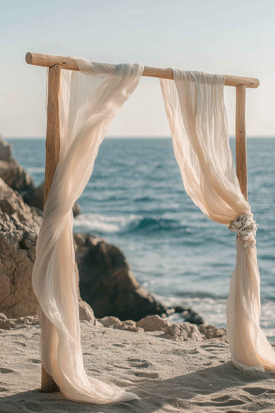 Boho wedding arch