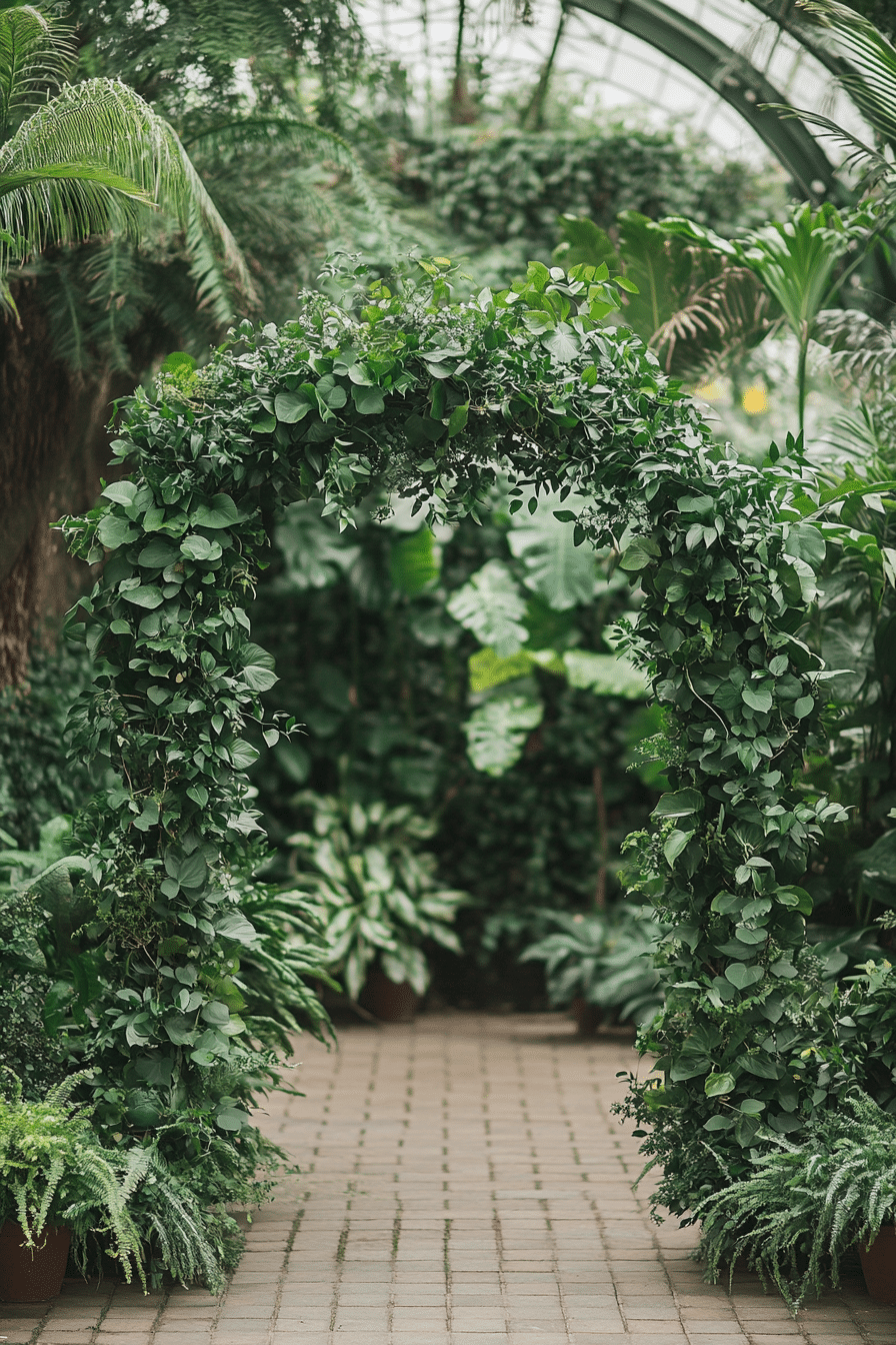 Boho wedding arch