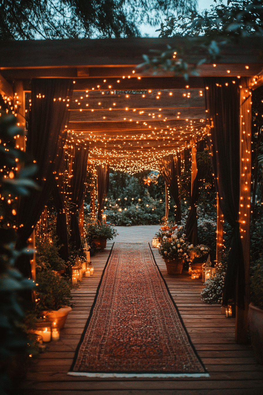 Boho wedding arch