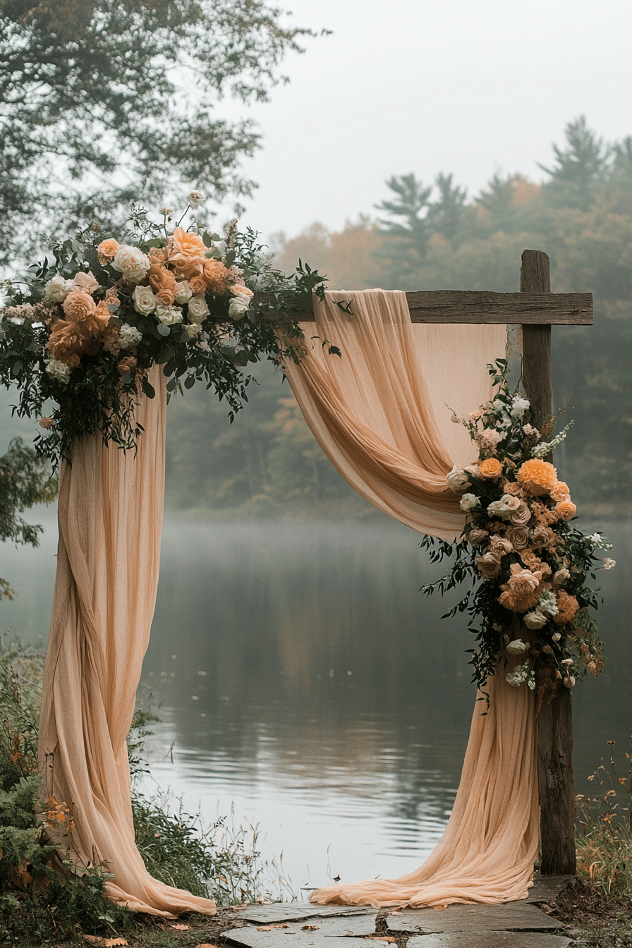 Boho wedding arch