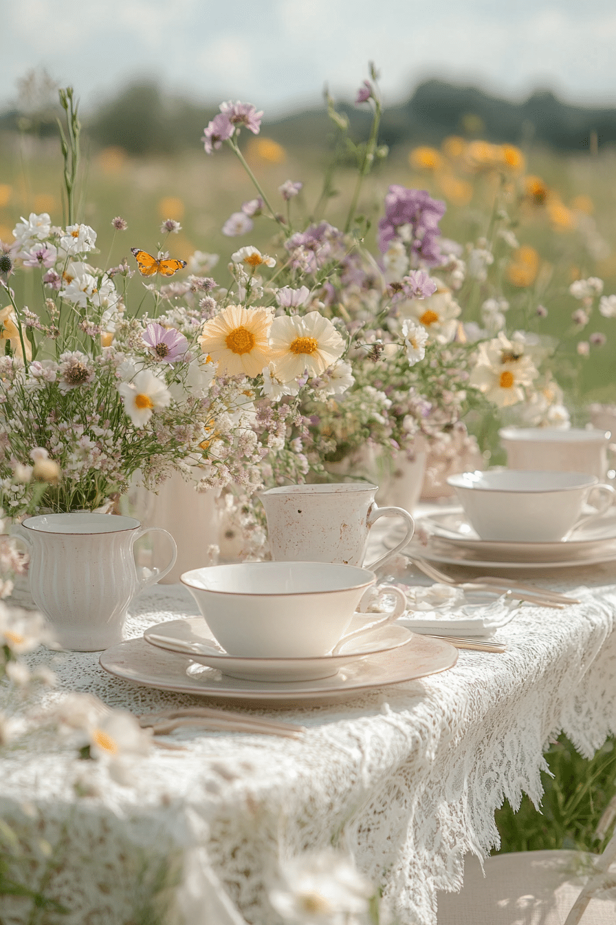 Boho wedding table decorations