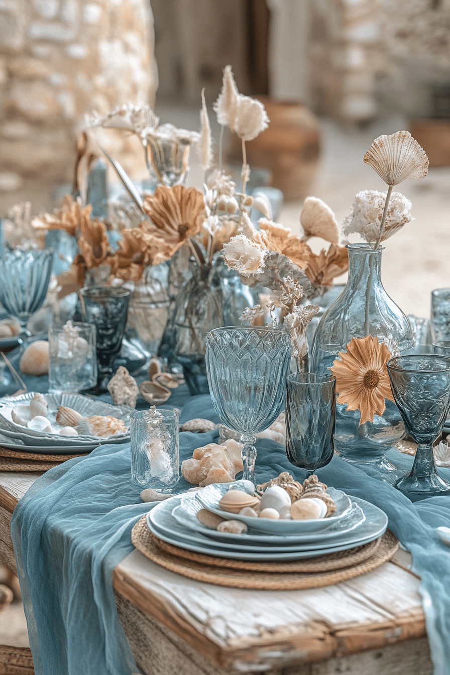 Boho wedding table decorations