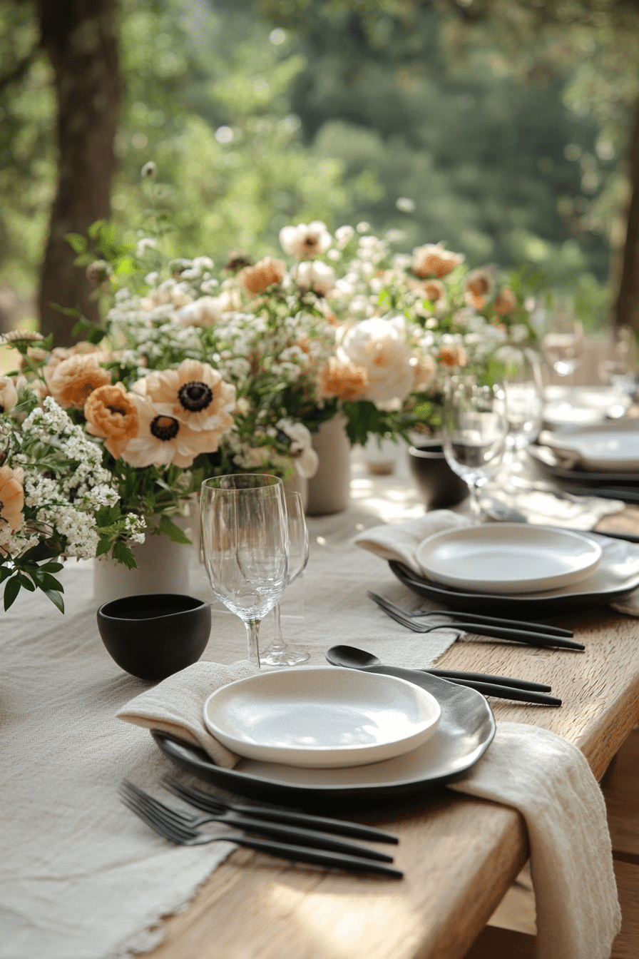 Boho wedding table decorations