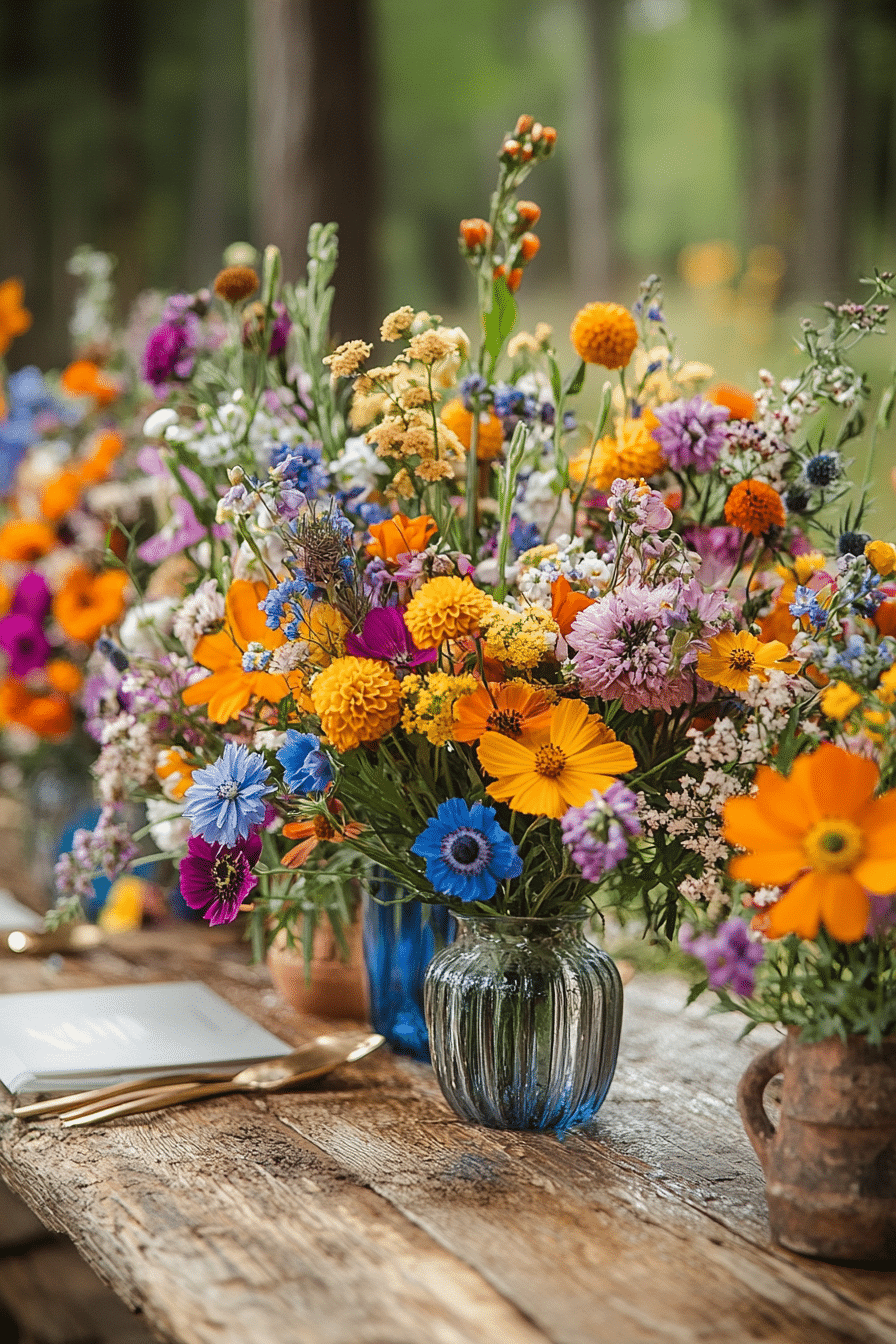 Boho wedding table decorations