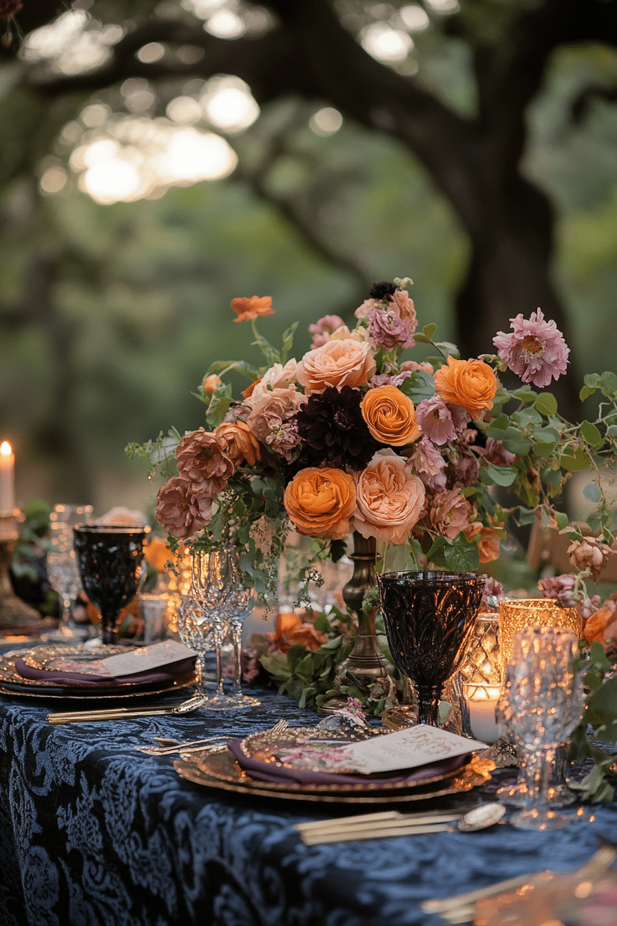 Boho wedding table decorations