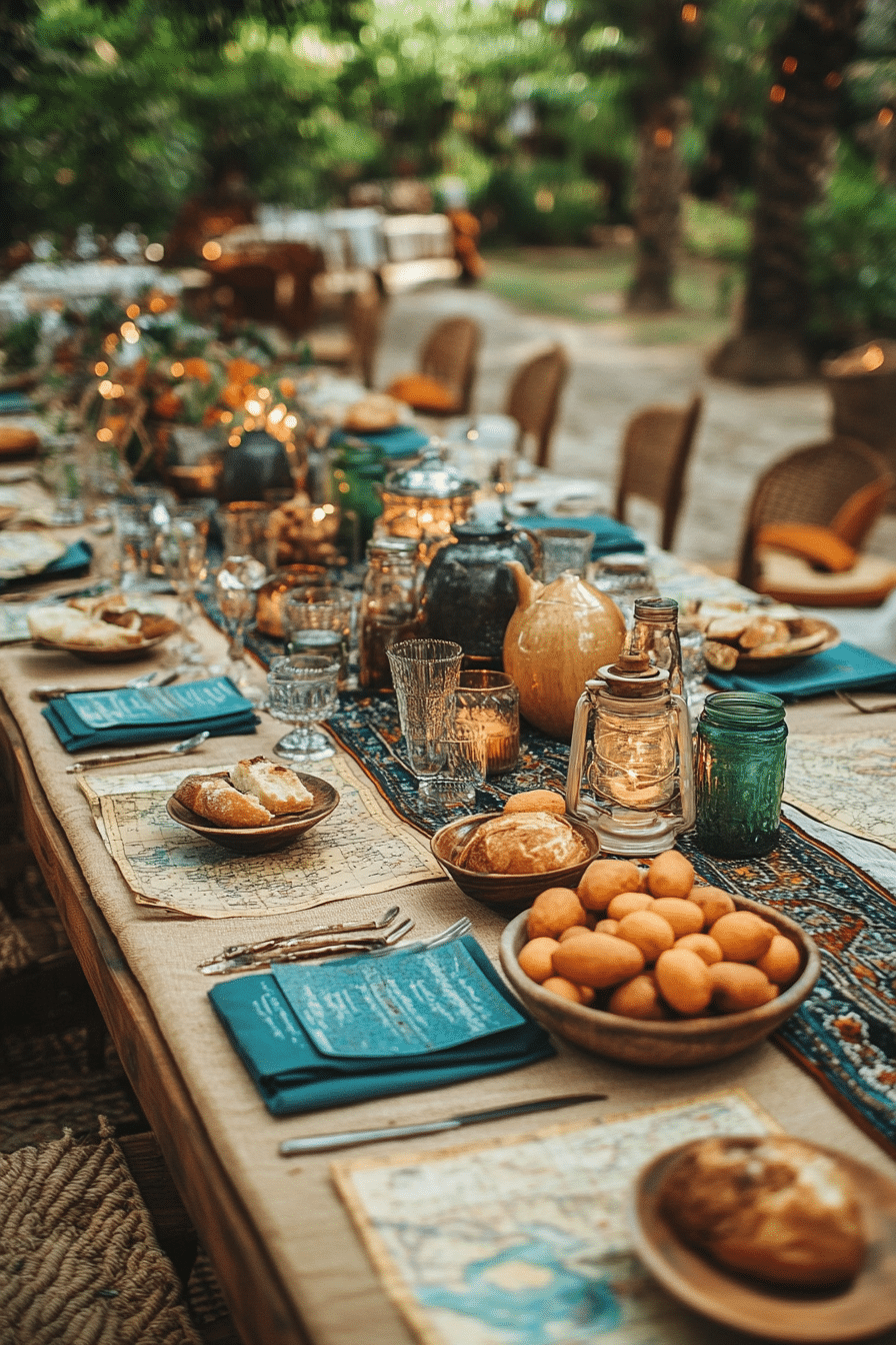 Boho wedding table decorations