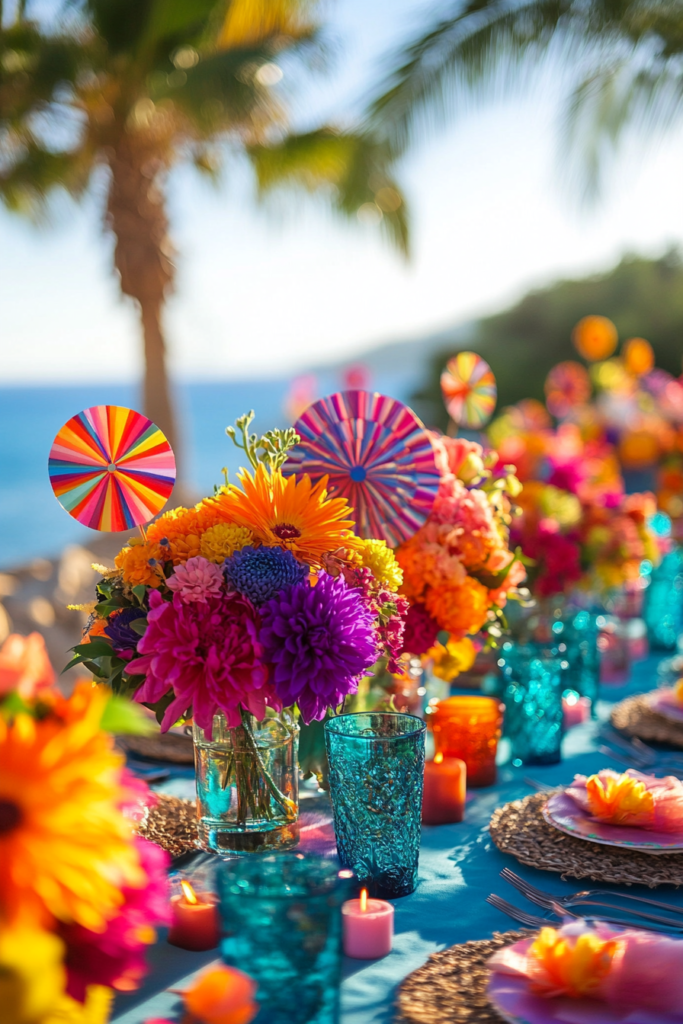 Boho wedding table decorations