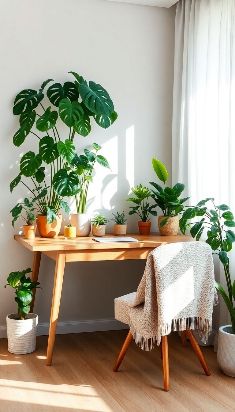 Lush houseplants for a fresh feeling