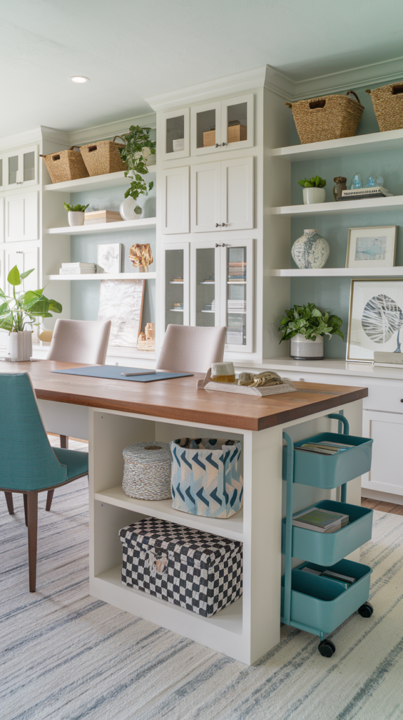 Create an island workspace with storage