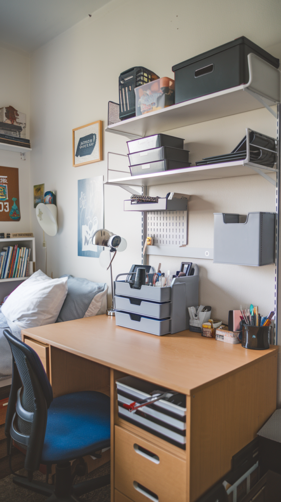 Compact desk organizer