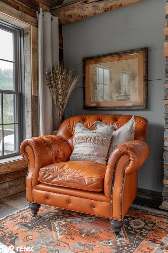 Imagine sinking into a supple leather sofa, enveloped in luxurious comfort, and enjoying the rustic beauty of the <a href=