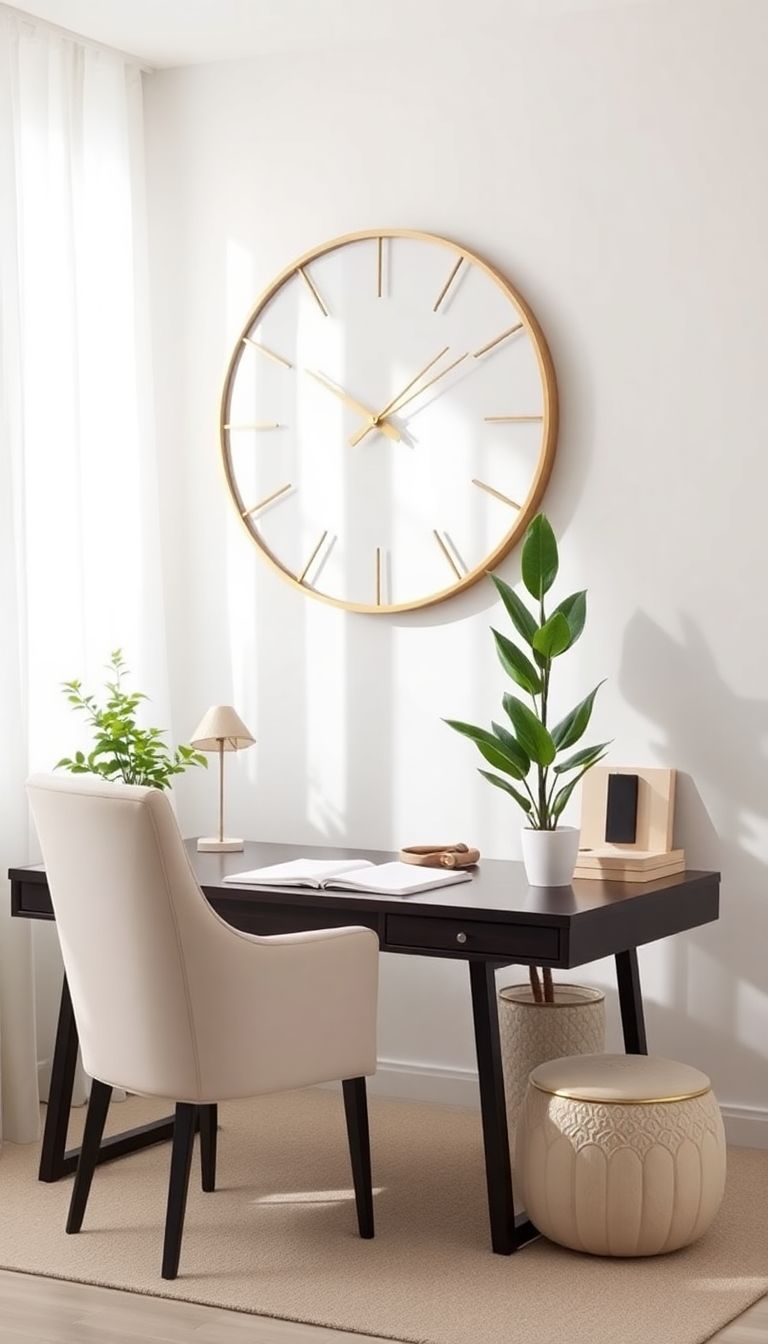 Add a sophisticated wall clock