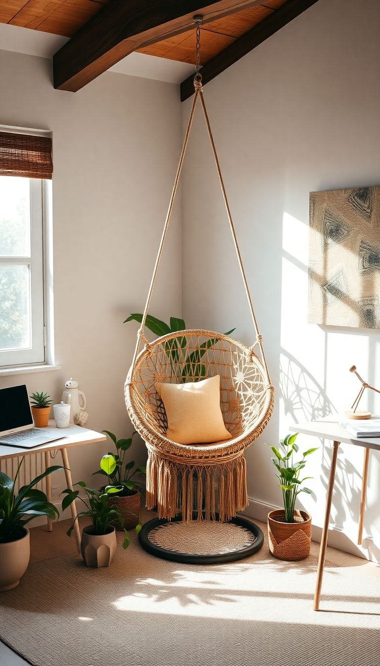 Install a hanging chair