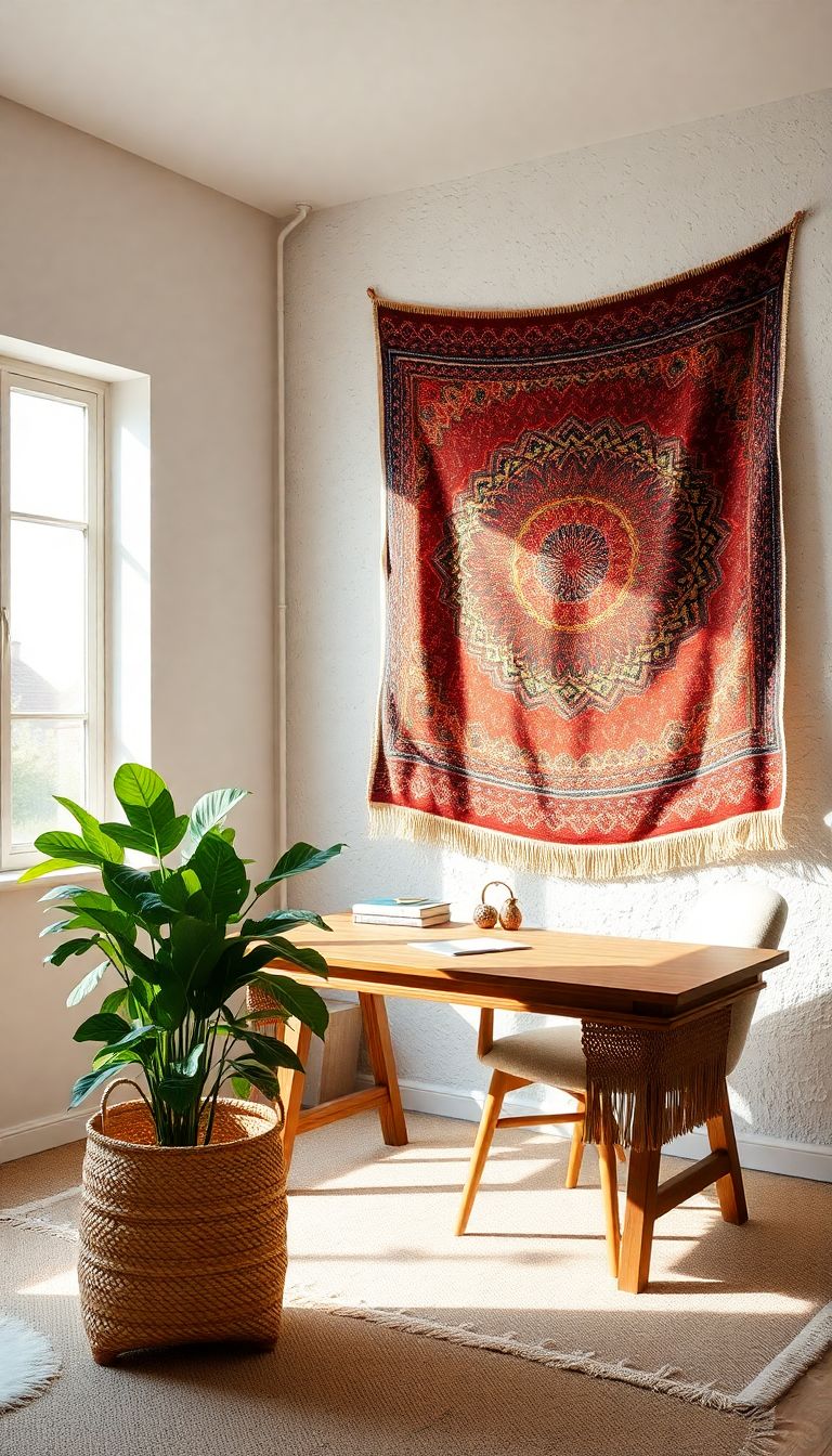 Choose a tapestry as the focal point