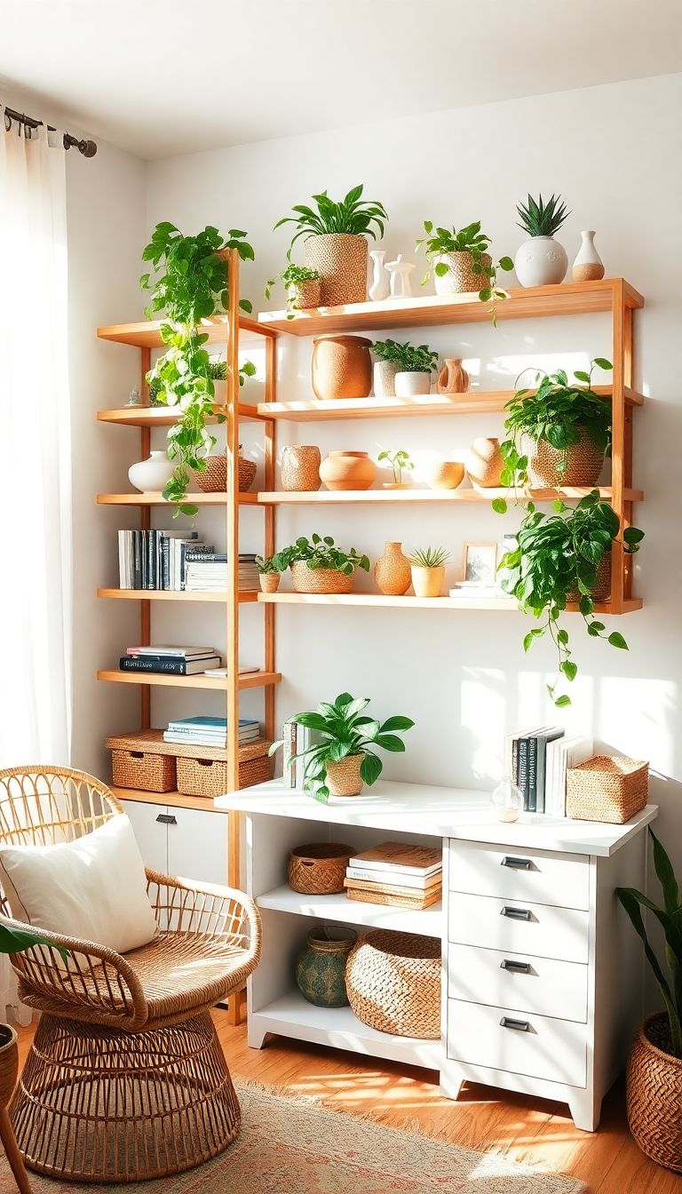 Choose open shelves for display