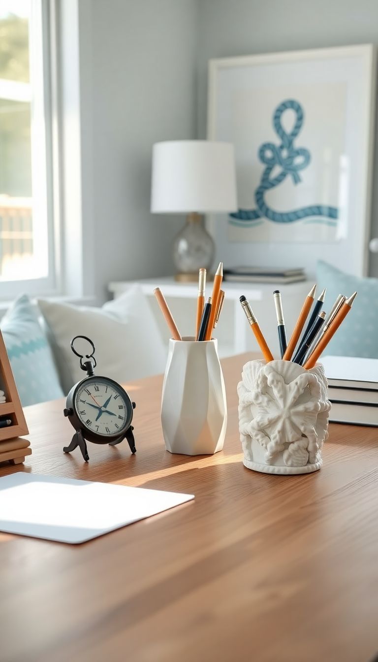 Maritime style desk accessories