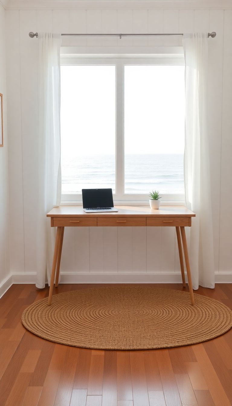 Minimalist coastal office design