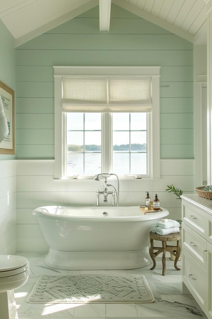 A delicate sea foam green accent <a href=