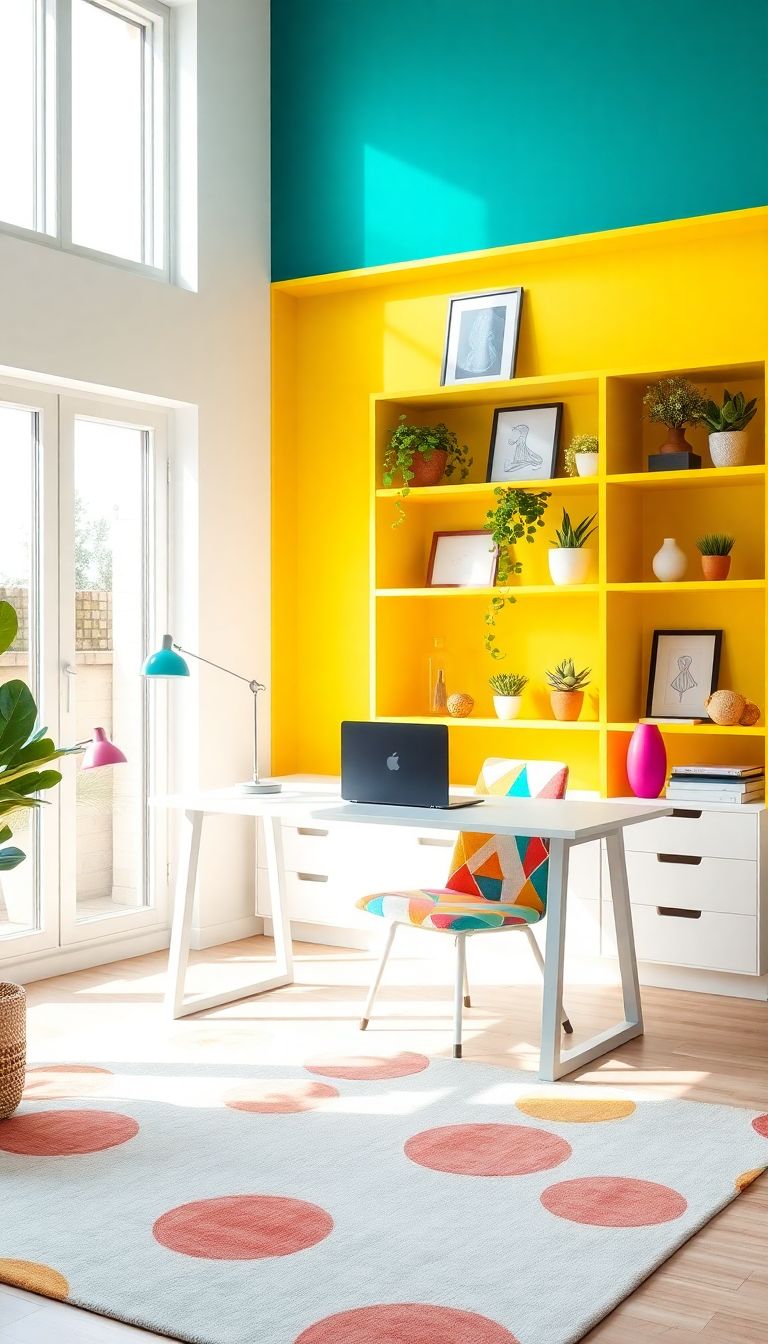 Bright and colorful decor