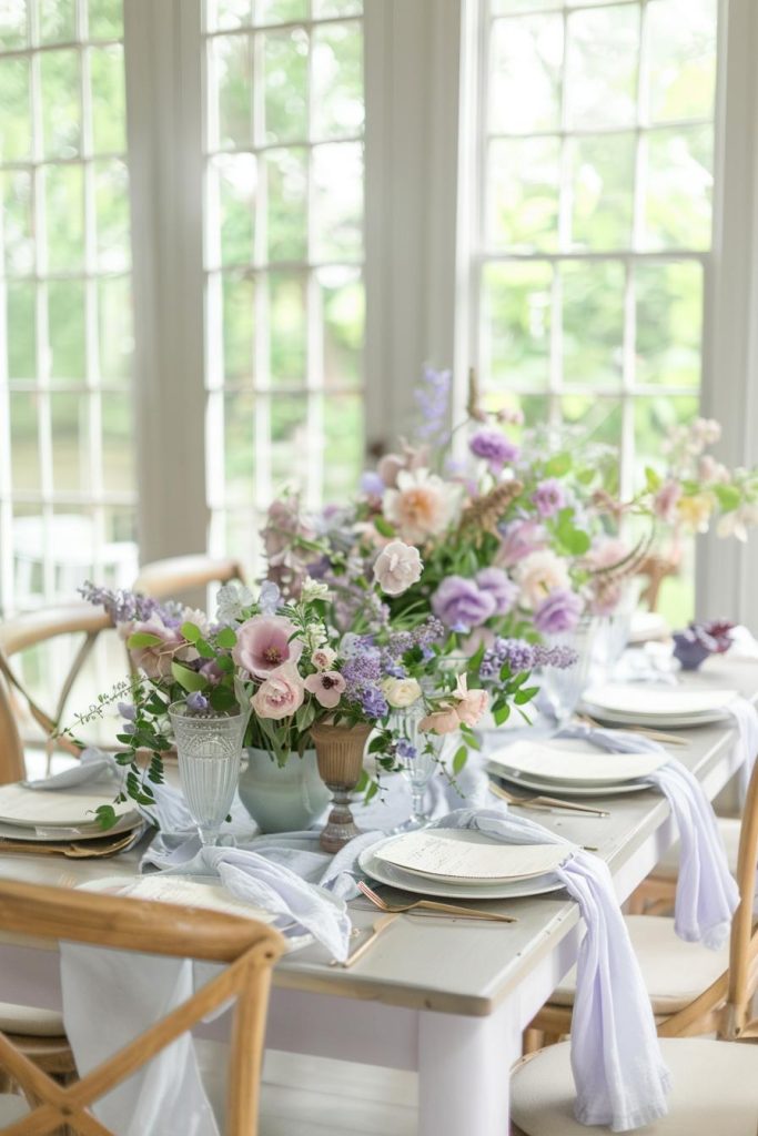 A promenade of pastel hues, from soft lavender to baby blue, prances through the Mother's Day landscape, creating a canvas of gentle celebration.