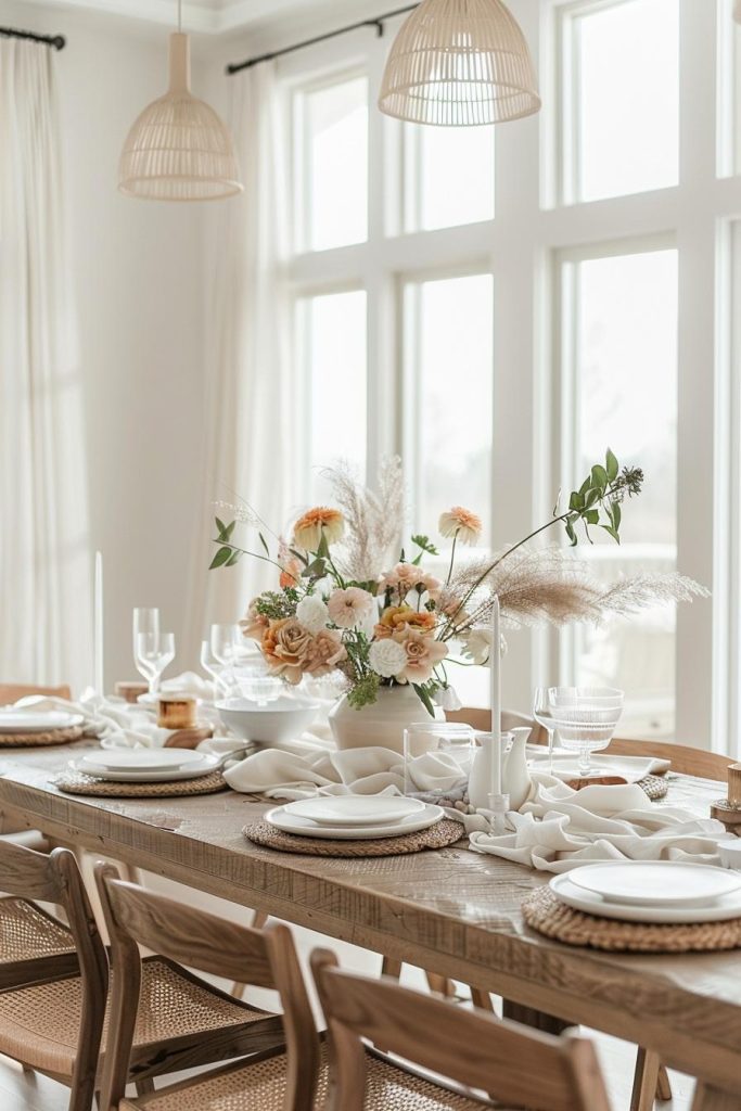 A contemporary Mother's Day for stylish moms calls for chic minimalism, where clean lines and bold contrasts create an atmosphere of modern elegance.