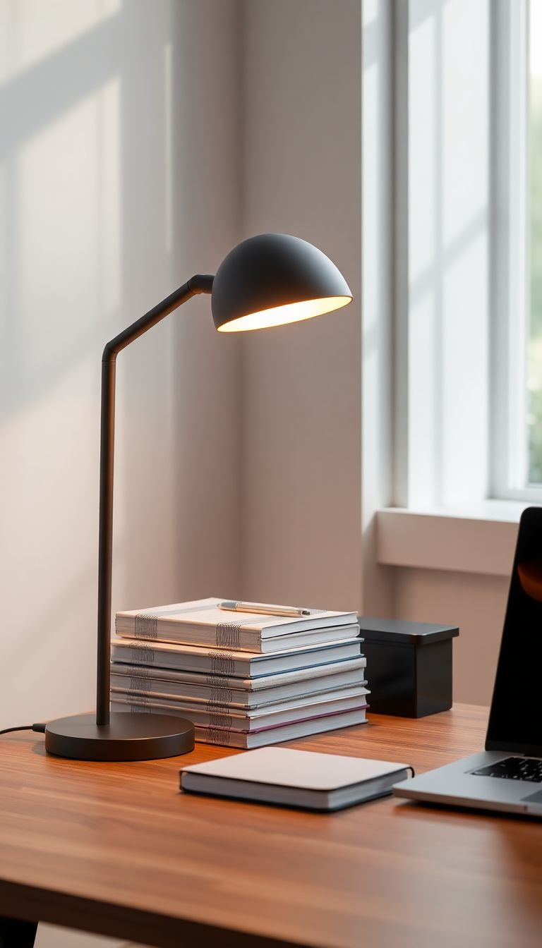 Desk lamps with adjustable brightness