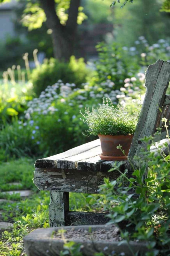 This small sanctuary invites you to linger over a healing cup filled with herbs that were recently picked.