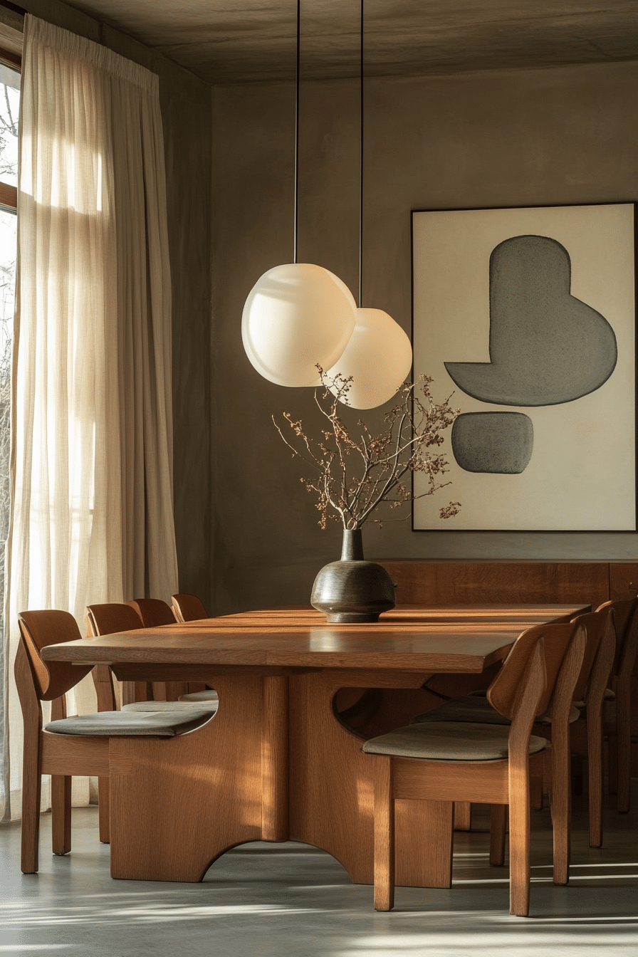 sage green dining room