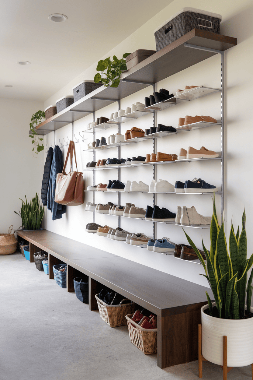 Say Goodbye to Entryway Clutter with These 15 Creative Mudroom Shoe Storage Ideas!