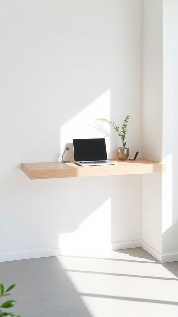 Floating desks for minimalist designs