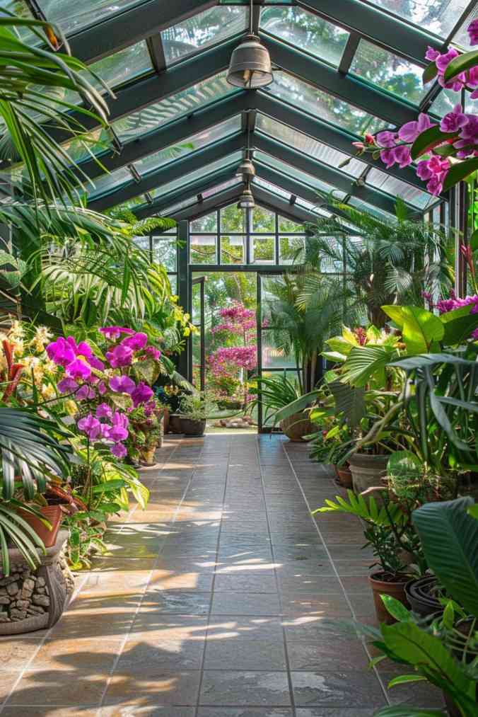 Anyone dedicated to the elegance of orchids will fall head over heels in love with this greenhouse. It has been carefully designed to meet the specific needs of orchids and features humidity control that ensures the perfect balance of moisture and warmth for ideal growth.