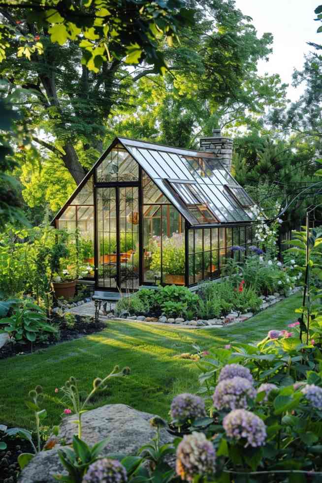 Have you recently discovered the joy of growing alpine plants? Then this greenhouse idea is perfect for you. It provides ample ventilation openings for good air circulation and a shade net to provide a cooler environment for plants growing in high areas.