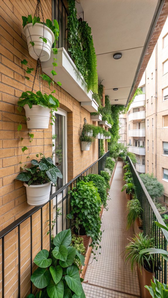 Vertical hanging planters for the garden