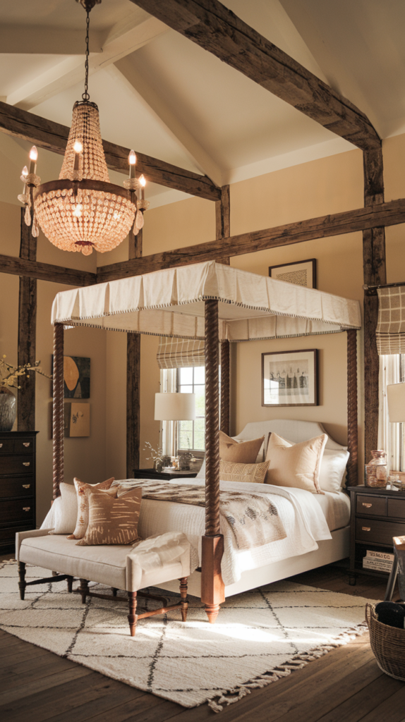 Hang up a statement crown chandelier