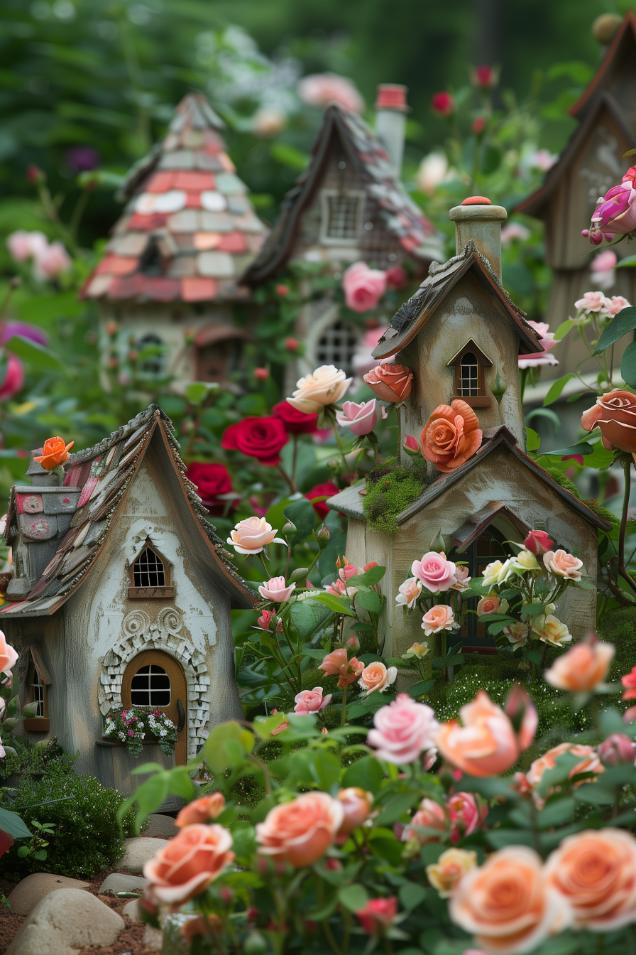 This garden will be whimsical, inviting viewers into a living storybook scene where every detail whispers magic and charm.