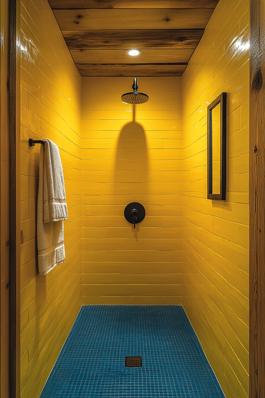 Yellow and blue bathroom ideas