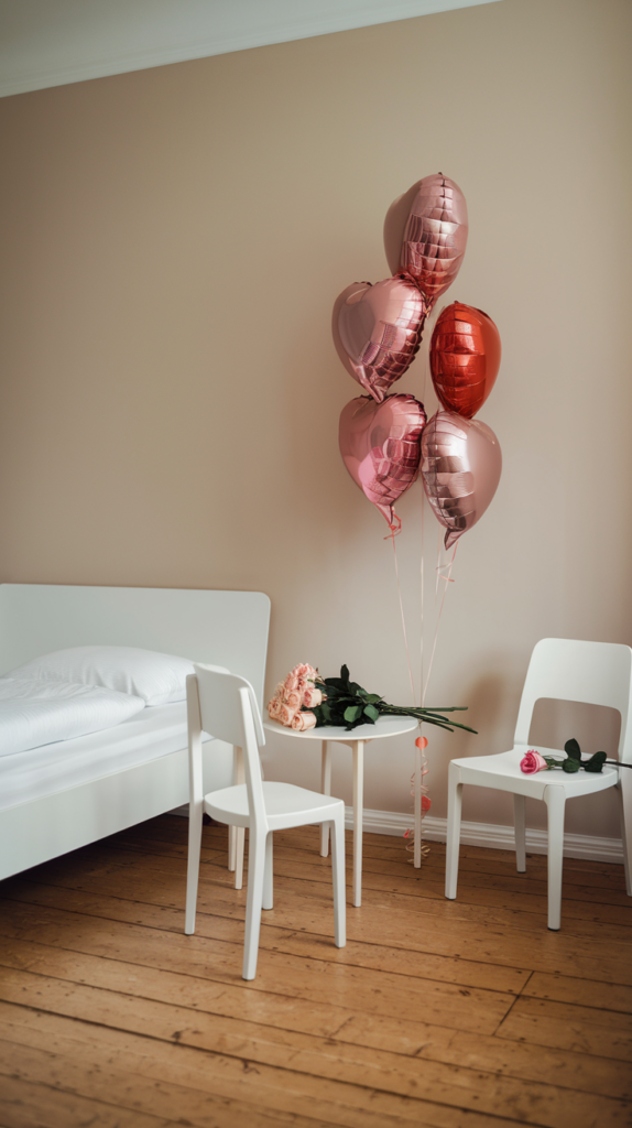 Heart shaped balloons