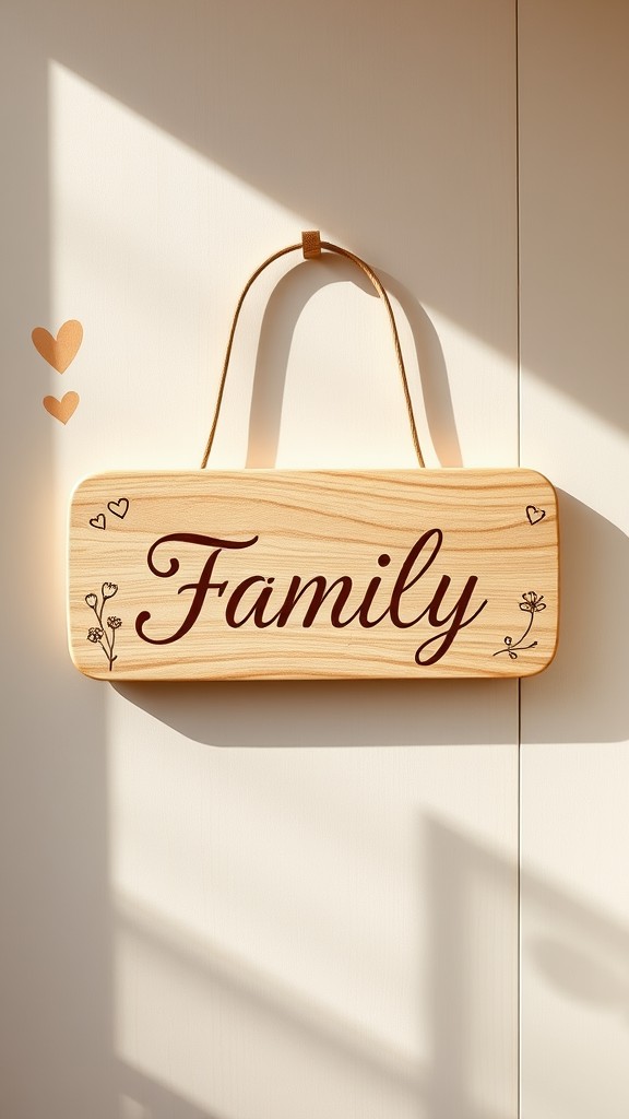 Personalized family name hangings