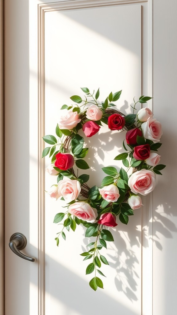 Wreaths made of roses or artificial flowers