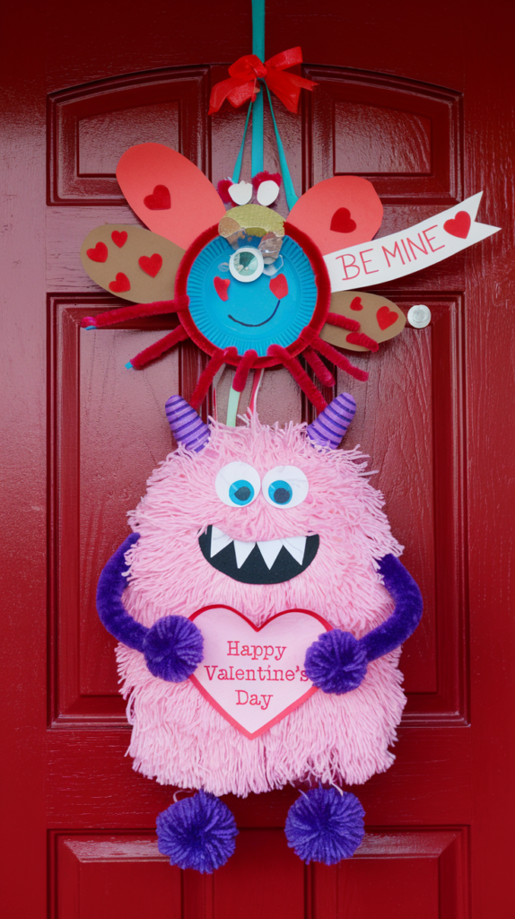 Whimsical love monsters or creatures